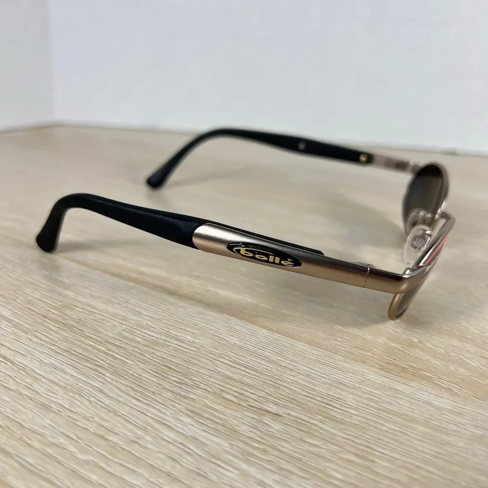 NWOT Vintage Bolle Beryl 2.0 Sunglasses Polarized Oval Metal Italy Y2K